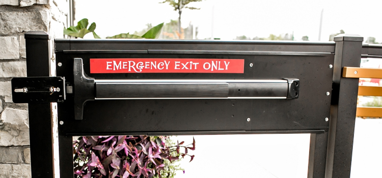 emergency push bar installation in Tustin